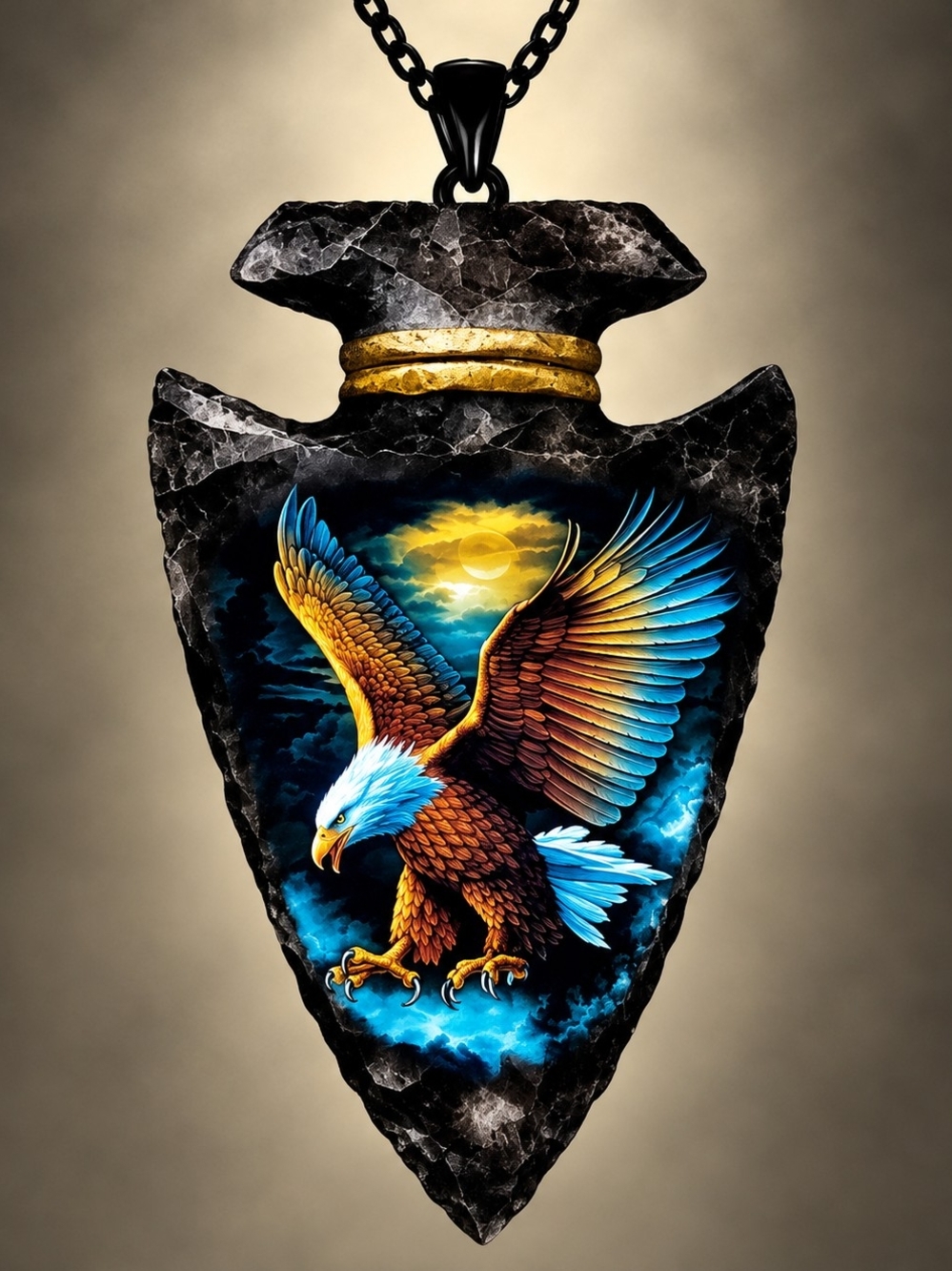 Eagle Arrowhead Pendant Necklace